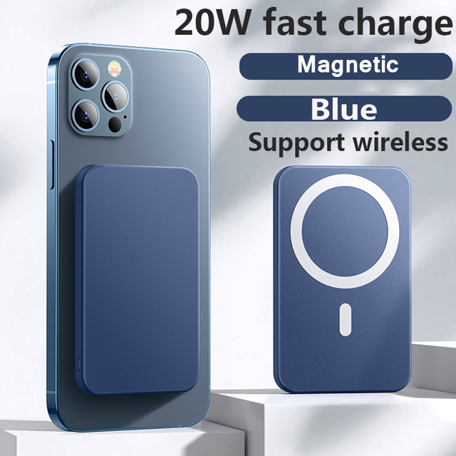 Pin Sạc Dự Phòng Không Dây Từ Tính Cho Iphone 12 13 14 Pro Max 10000mAh