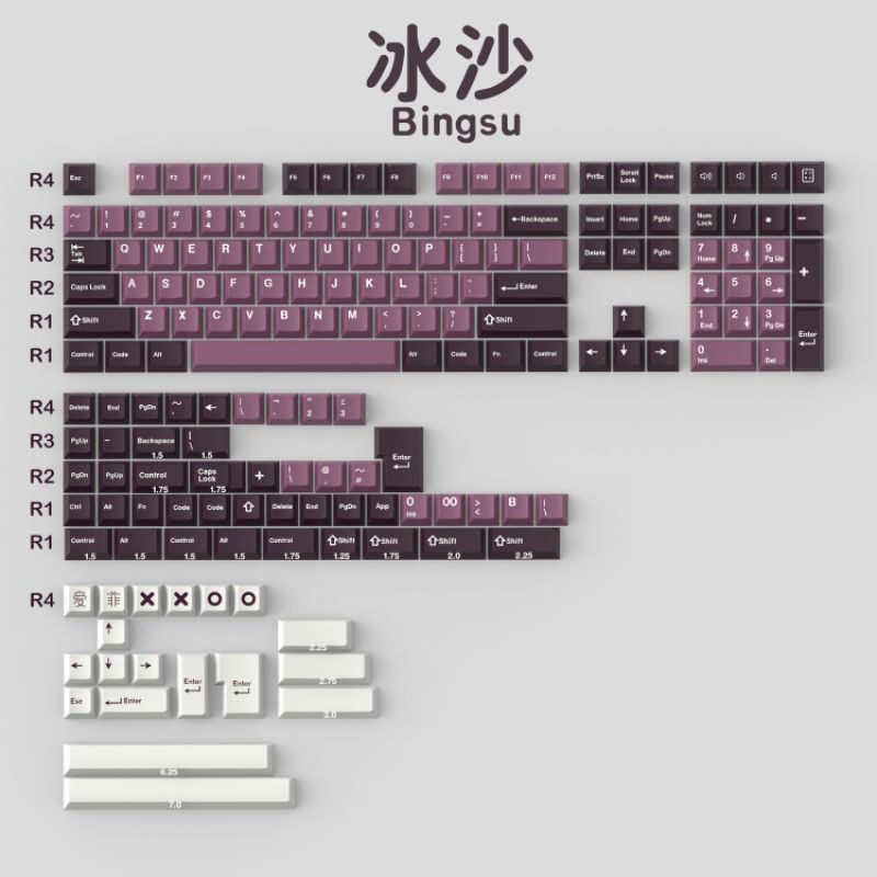 Bộ nút bàn phím keycap CMK Aifei Bingsu ABS double shot