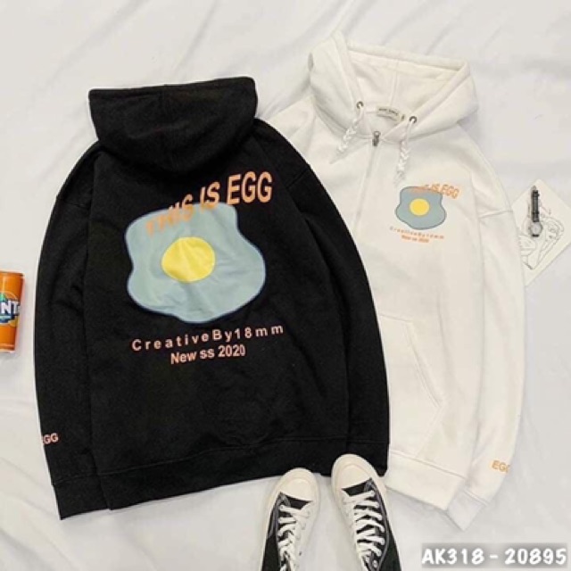 Áo Khoác Nỉ Nam Nữ Form Rộng Siêu Hot Chất Nỉ Dày Dặn Siêu Đẹp Áo Khoác Jackets Thun Unisex TRỨNG CHIÊN - AK3318 | BigBuy360 - bigbuy360.vn