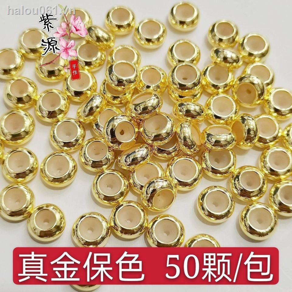 Bộ 10 Khóa Gài Bằng Đồng Mạ Vàng 18k Nhiều Kích Cỡ 14k