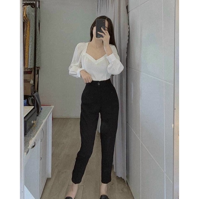 Quần baggy tây Quần tây nút Lovi