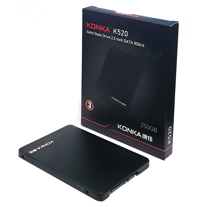 [Mã 229ELSALE hoàn 7% đơn 300K] Ổ cứng SSD 2.5 inch SATA Konka K520 250GB - bảo hành 3 năm - SD75