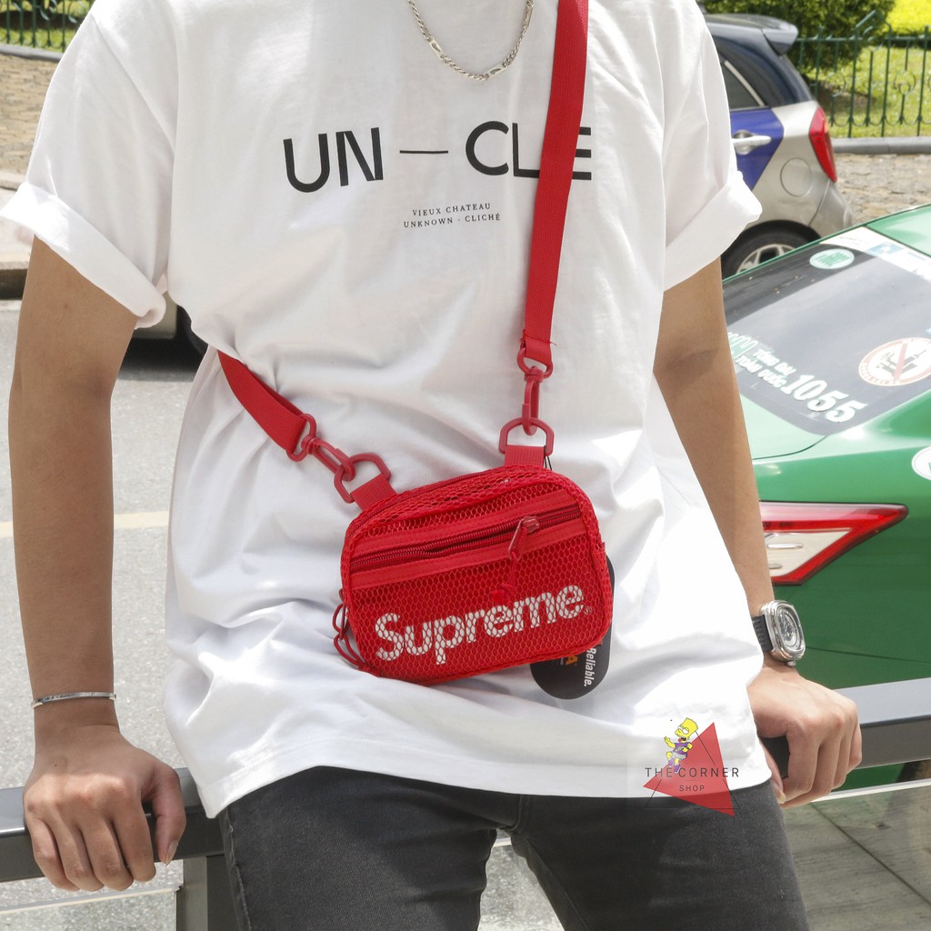 Túi đeo chéo Supreme Ss20 - Supreme Small Shoulder Bag (đen/xanh/vàng/đỏ) [Ảnh thật]