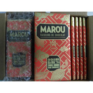 Socola đen Marou Bà Rịa 76% cacao