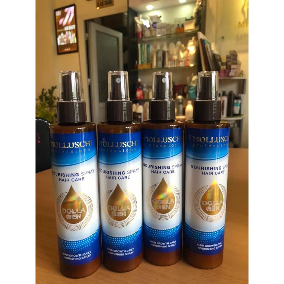 Xịt dưỡng chăm sóc tóc Collagen Molluschi