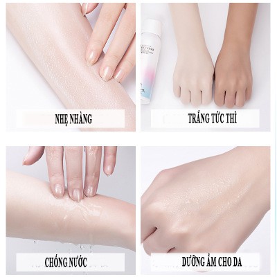 Xịt Chống Nắng Nâng Da Tức Thì  Maycreate Moisturizing Spray chống nước, nâng tone