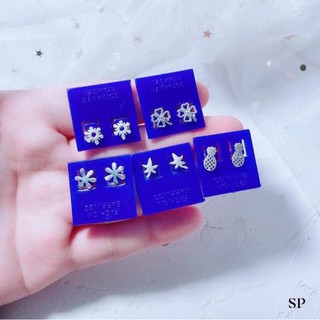 Bông tai cỏ 4 lá bạc