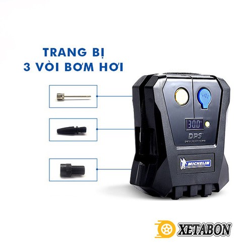 Máy Bơm Ô tô, Xe hơi Đa Năng Michelin 12266 Tặng DD vệ sinh lốp xe Polyglaze 300ml