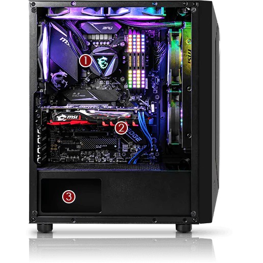 Thùng Máy Case MSI MAG VAMPIRIC 100L (ATX) RGB STRIP Hàng Chính Hãng