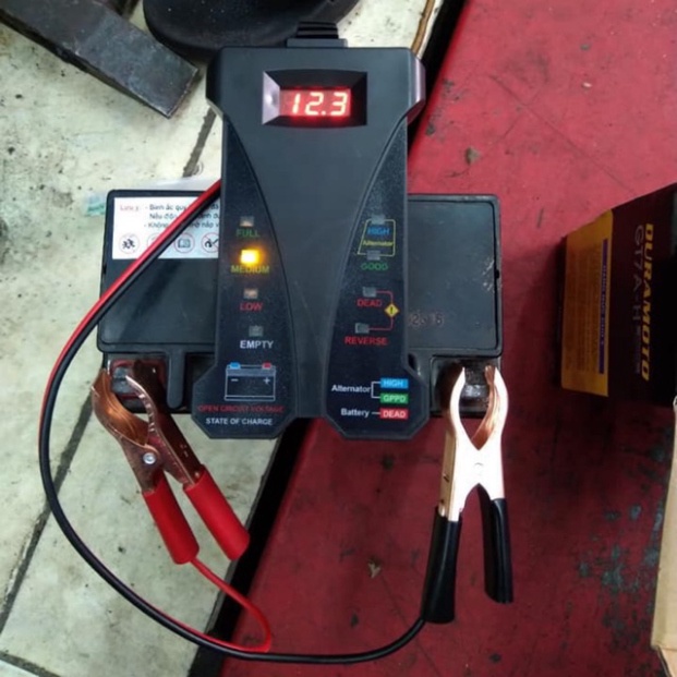 Kiểm Tra Bình Ắc Quy & Test Sạc Điện Tử Đơn Giảm Hiệu Quả |Dụng cụ sửa xe máy