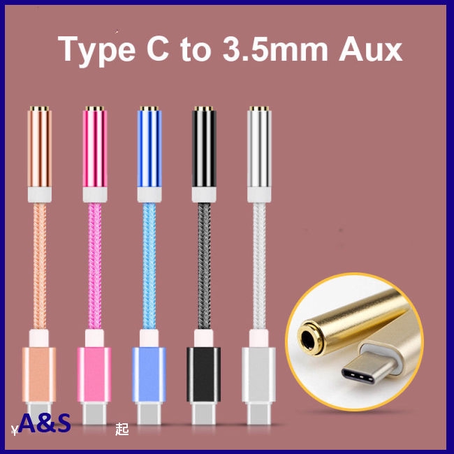Cáp Chuyển Đổi Usb-C Type C Sang Cổng Âm Thanh 3.5mm Aux