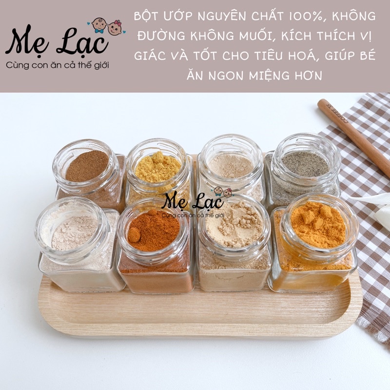 Các loại bột ướp tự nhiên nguyên chất cho bé ăn dặm từ 7 tháng tuổi