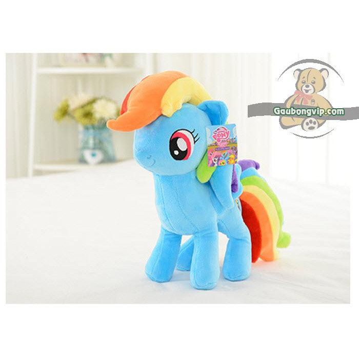 Ngựa bông My Little Pony 30-40cm đáng yêu cho bé (nhung mịn + bông trắng)