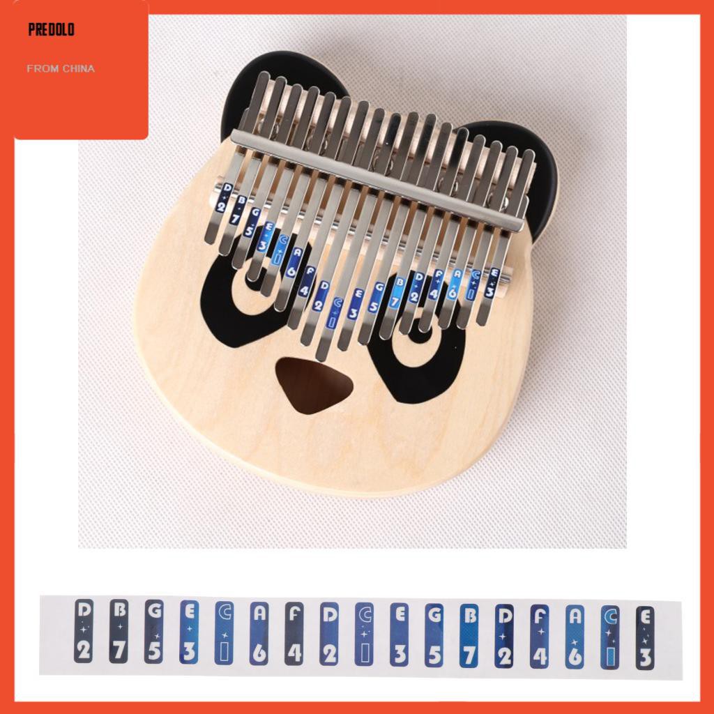 Bộ Sticker Dán Tường Hình Đàn Kalimba 17 Phím Dành Cho Trẻ Em