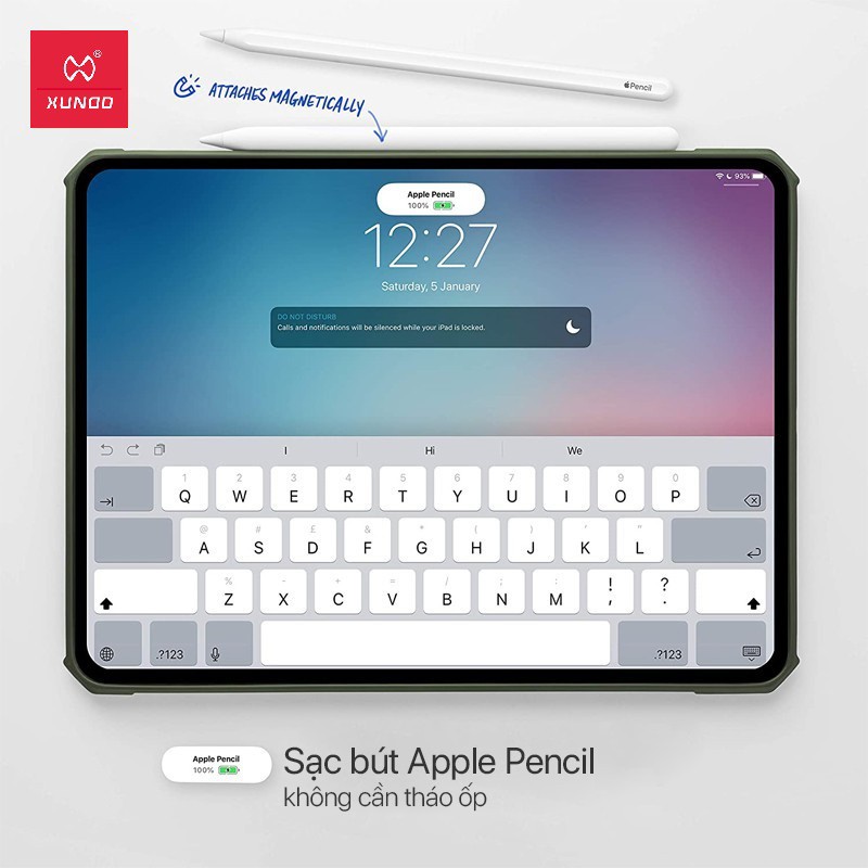 Ốp lưng XUNDD iPad Pro 11' (2018)/ iPad Pro 12.9' (2018), Mặt lưng trong, Viền TPU, Chống sốc | BigBuy360 - bigbuy360.vn