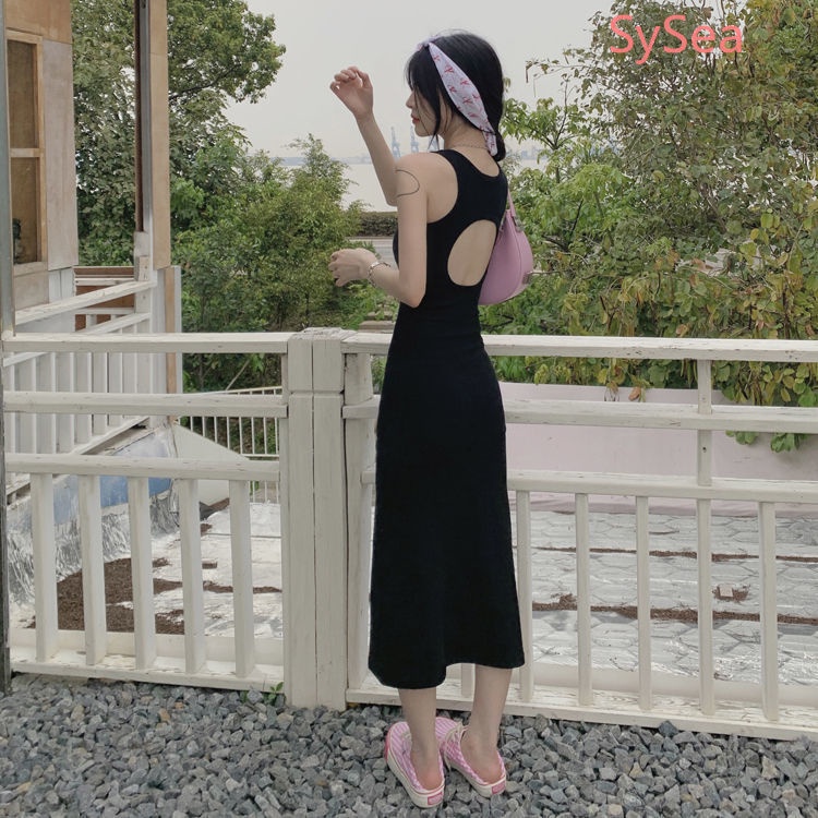 Đầm Màu Sắc Trơn Thiết Kế Quyến Rũ Thời Trang Mùa Hè Dành Cho Nữ