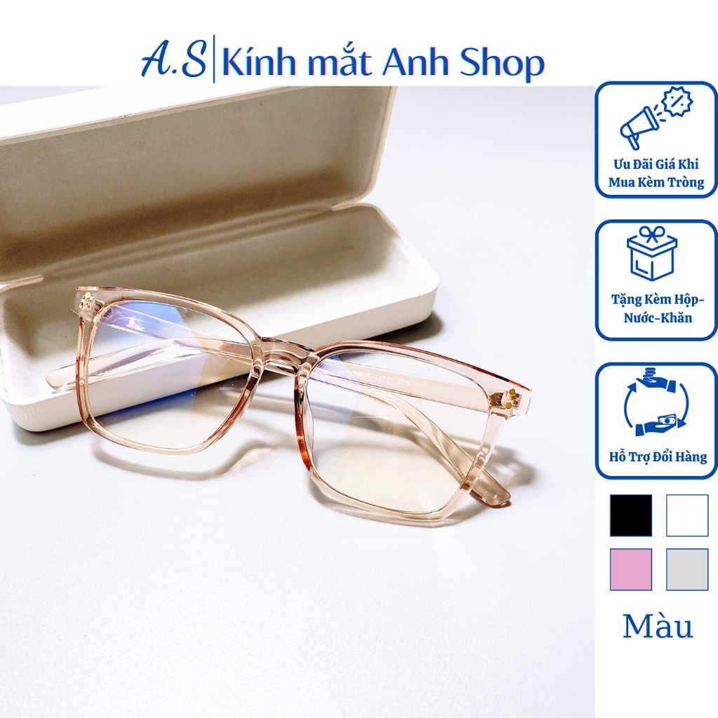 Gọng kính vuông to nam nữ cá tính phong cách chất liệu nhựa dẻo 616