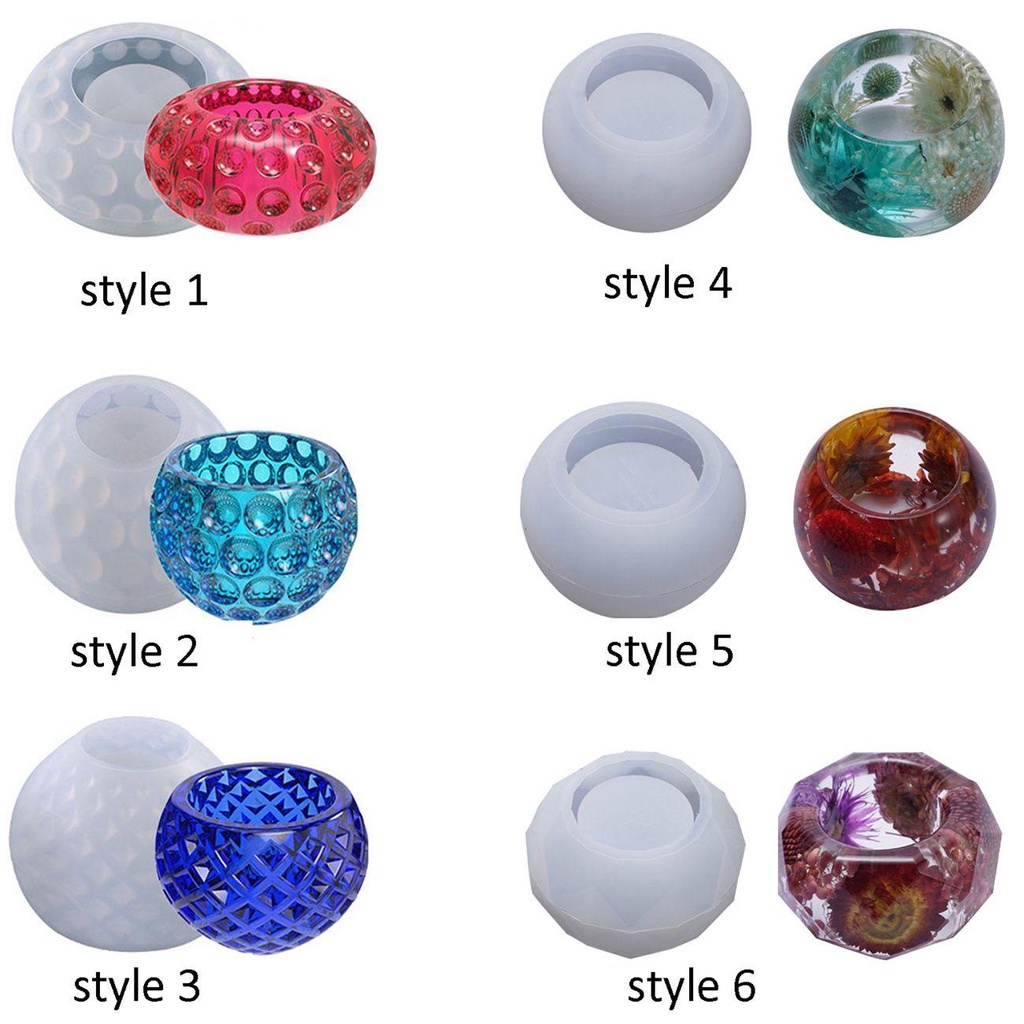 YIYU Khuôn Silicone Làm Nến Sáp DIY Sáng Tạo Tiện Dụng