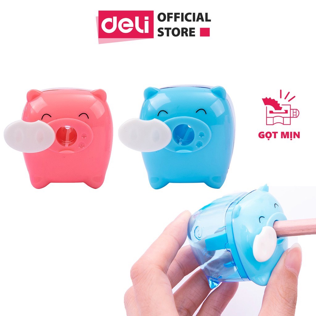 Gọt bút chì Deli hình con heo đáng yêu - 1 chiếc - 0557