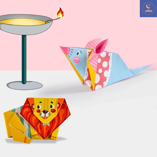 Đồ chơi giấy gấp, giấy xếp nghệ thuật origami giúp bé vừa chơi vừa rèn luyện sự khéo léo và thỏa sức sáng tạo-montessori