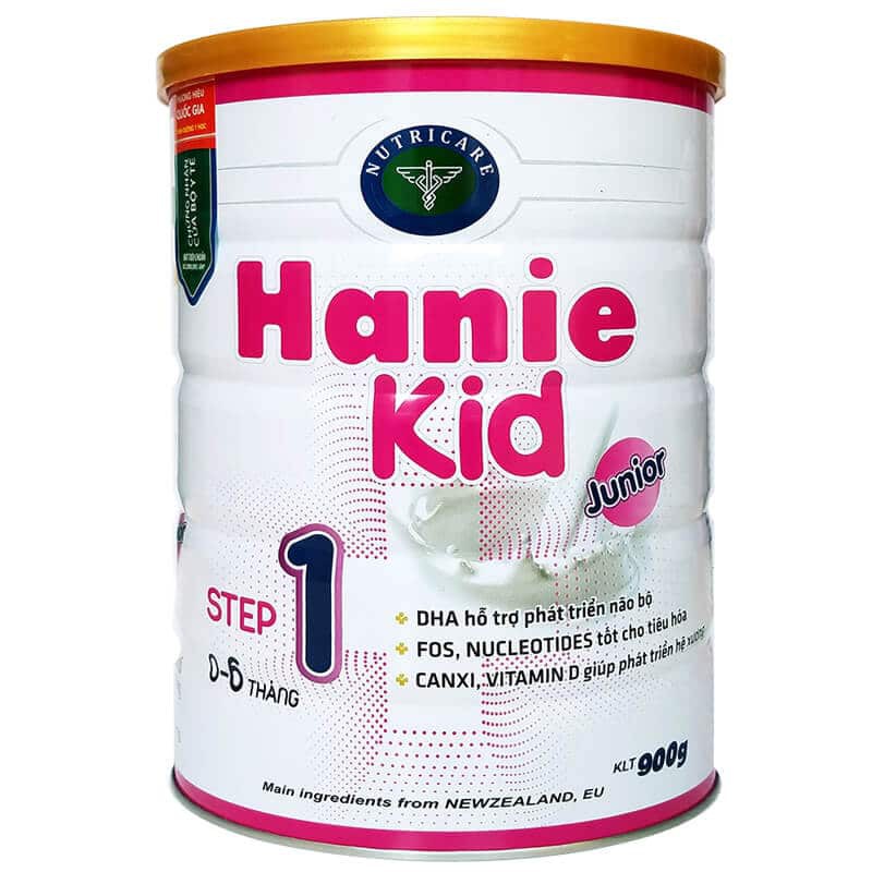 Sữa Hanie Kid đủ số 900g (date 2021)