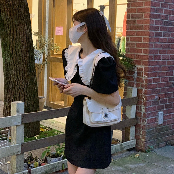 Đầm Tay Ngắn Cổ Búp Bê Thời Trang Dành Cho Nữ