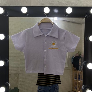 Áo croptop hoa cúc