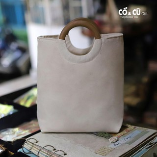 Túi Quai Gỗ Từ Vải Bố Trắng Siêu Bền và Nhiều Mẫu Túi Quai Gỗ Khác