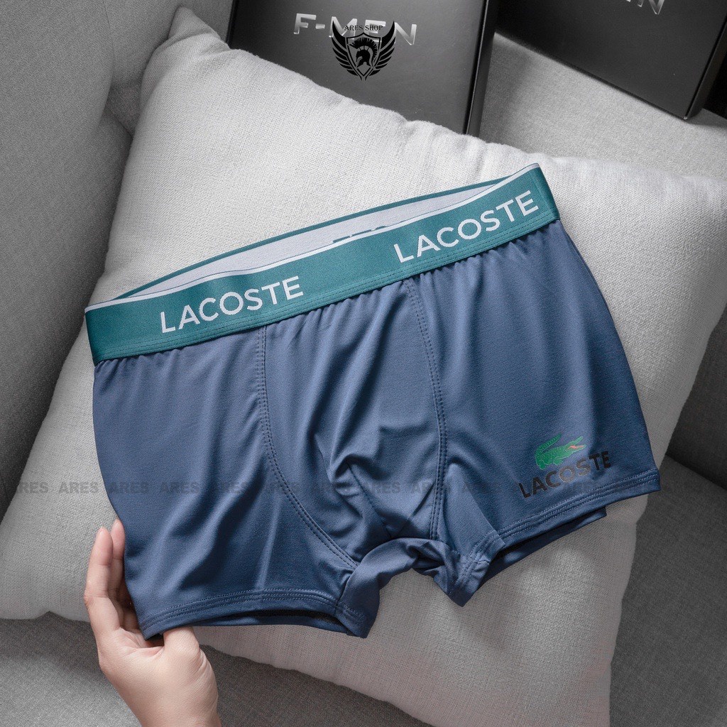 Quần lót nam , quần boxer nam cao cấp hàng xuất xịn chất thun lạnh siêu mát,thấm hút mồ hôi tốt - locoste 03