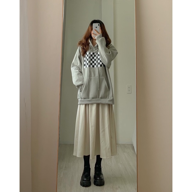 (Ảnh thật shop chụp)Chân váy xếp li dáng dài vintage 312 | BigBuy360 - bigbuy360.vn