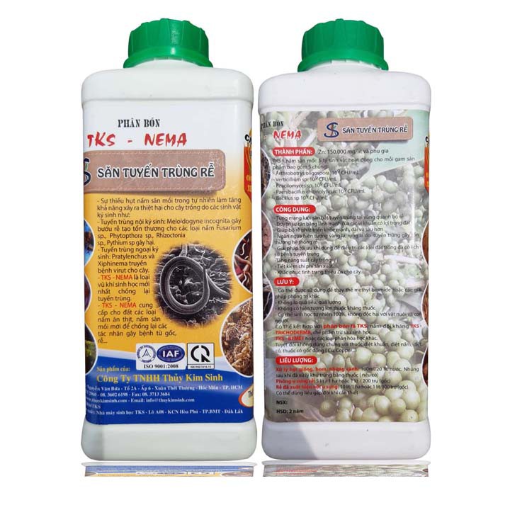 NẤM SĂN TUYẾN TRÙNG RỄ: Phòng Trừ Tuyến Trùng, Bảo vệ Rễ, Nhăn Ngừa Vàng Lá, Chậm Lớn - Chai 1 LÍT