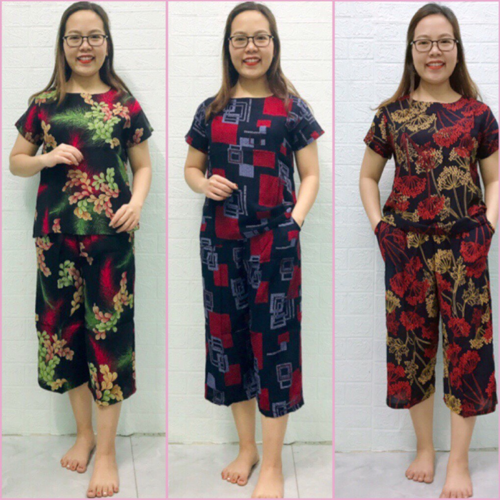 Bộ Lanh Trung Niên Mặc Nhà Cho Người Lớn Tuổi
