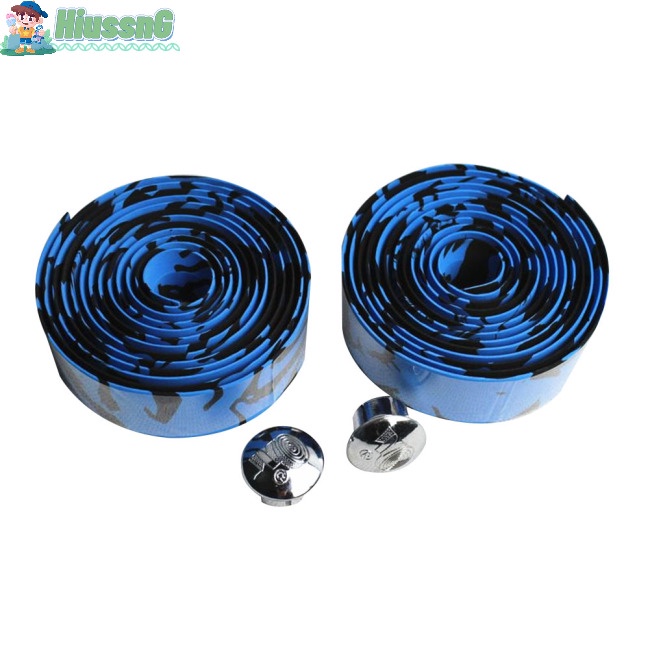 Dây Quấn Tay Lái Xe Đạp Bằng Xốp Mềm Chống Trượt Chống Mồ Hôi Kèm 2 Nút Cắm