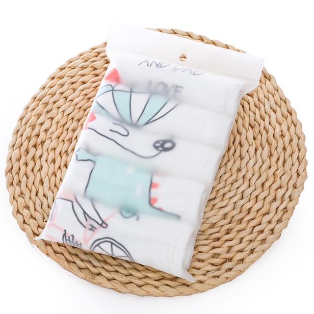 Set 5 KHĂN XÔ SỮA 100% SỢI COTTON SIÊU MỀM 6 LỚP CHO BÉ, CÓ ẢNH THẬT, HÀNG XUẤT NHẬT