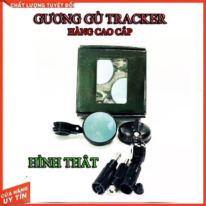 Gương gÙ TRACKER CHO XE CAFE, SH, EXCITER, PKL ( NHÔM CNC HÀNG CAO CẤP)- GIÁ 1 ĐÔI