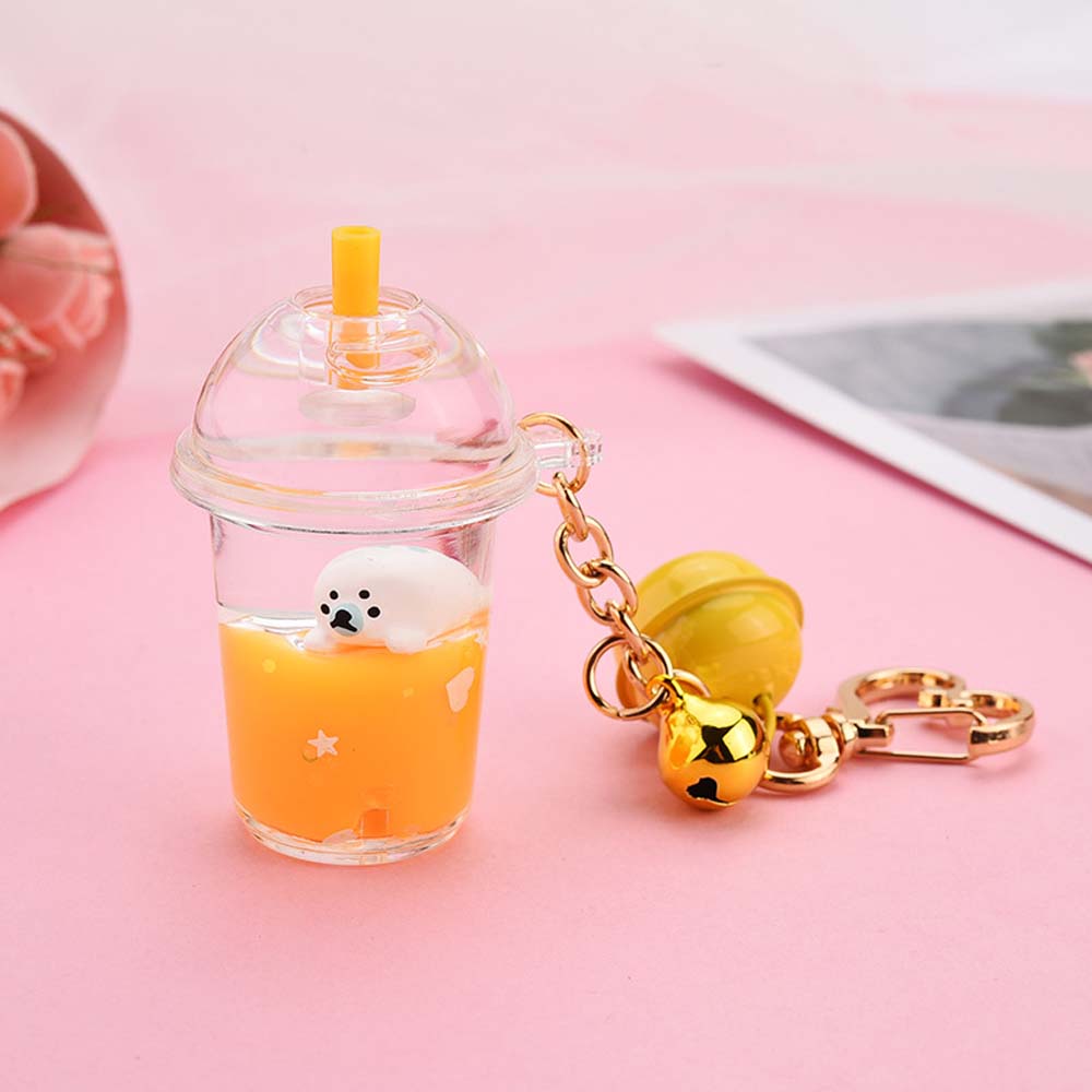 Móc Khóa Hình Bình Sữa Dễ Thương