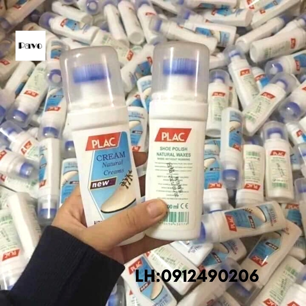 Dung Dịch Tẩy Trắng Giày Dép Túi Xách Kèm Đầu Cọ Cao Cấp PLAC Cream (75ml)