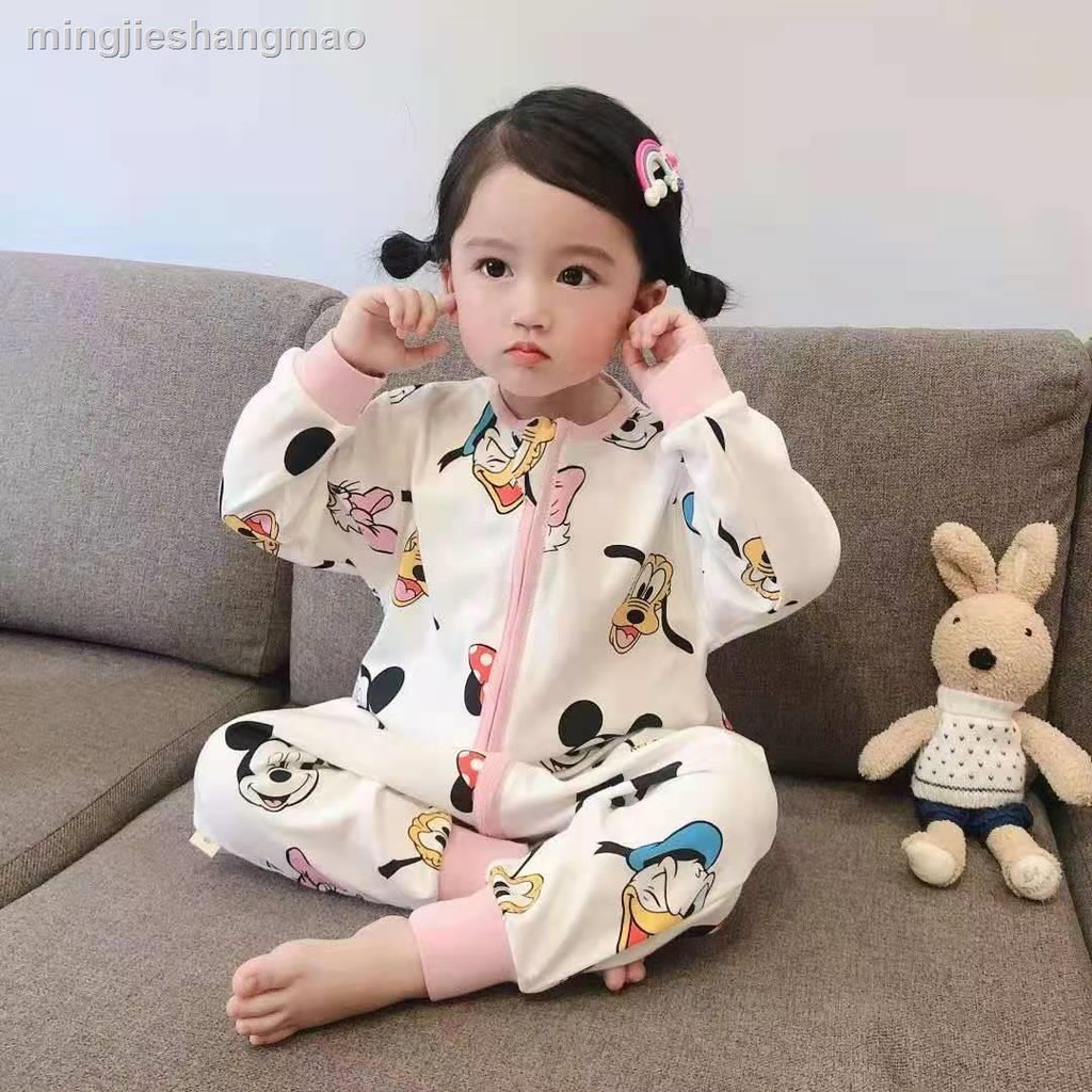 Bộ Đồ Ngủ Vải Cotton Mỏng Thiết Kế Dễ Thương Cho Bé