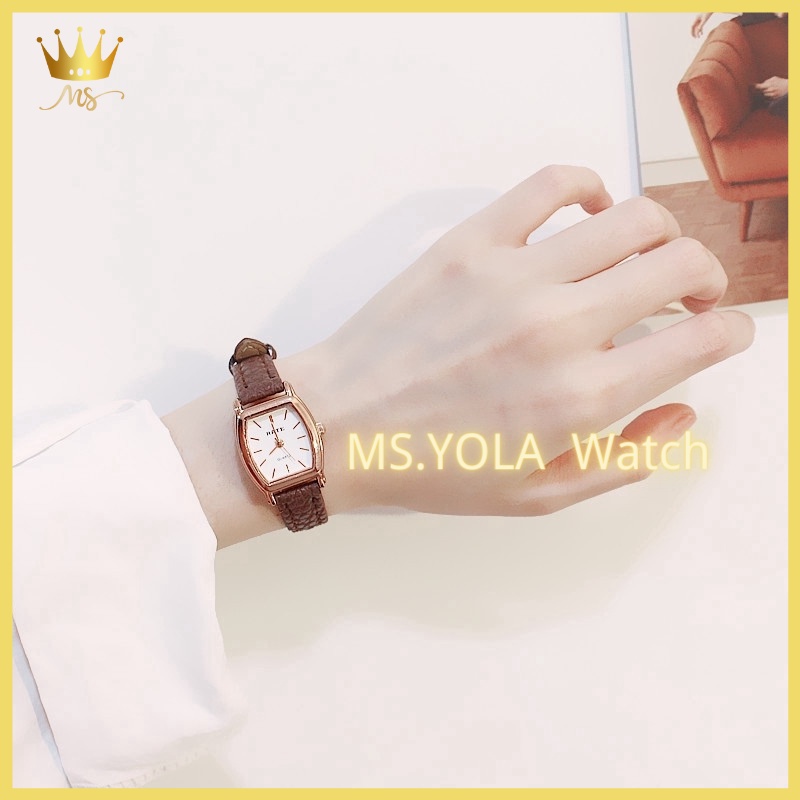 Đồng Hồ Nữ Dây Da Cao Cấp Chính Hãng RATE Mặt Vuông Đẹp Thanh Lịch Giá Rẻ