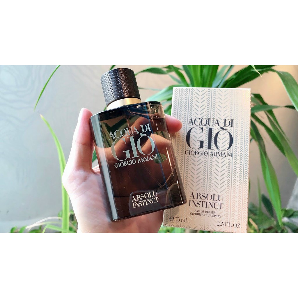 Nước hoa nam Giorgio Armani Acqua di Gio Absolu Instinct EDP, Nước hoa giorgio nâu