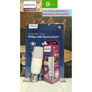 Bóng đèn Stick Philips 7.5W E27 1PF/12 APR (Trắng/Vàng)
