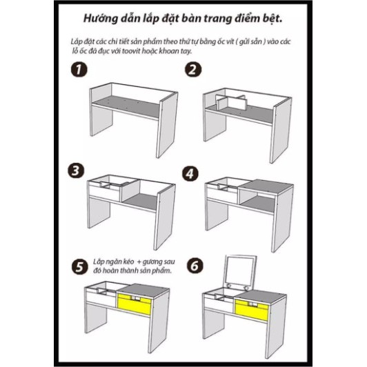 Bàn Trang Điểm Ngồi Bệt Nhỏ Gọn   Thích Hợp Cho Mọi Không Gian To, Nhỏ