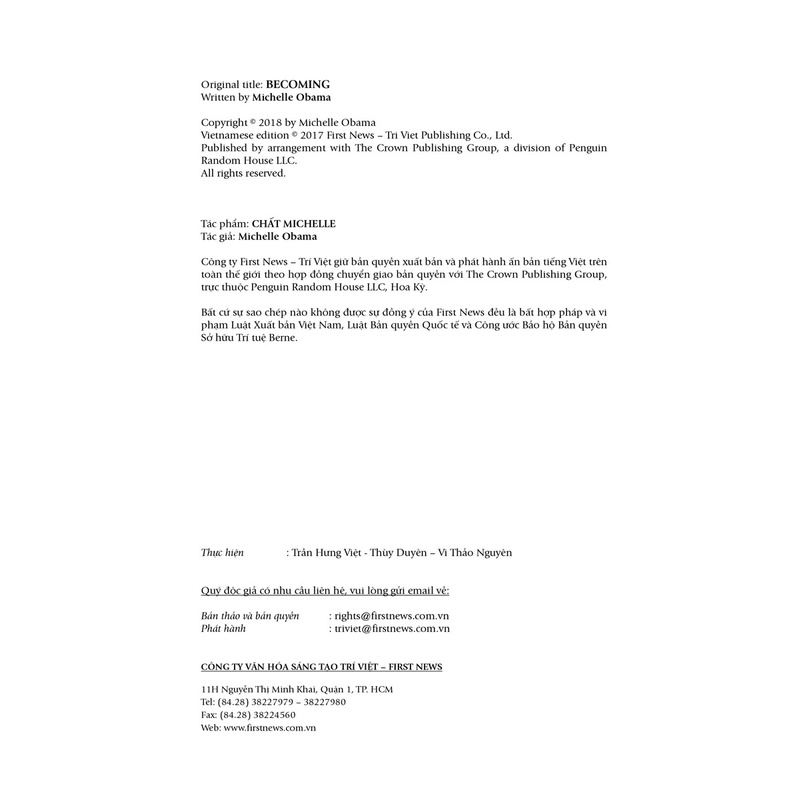 Sách Becoming - Chất Michelle (Tái Bản)