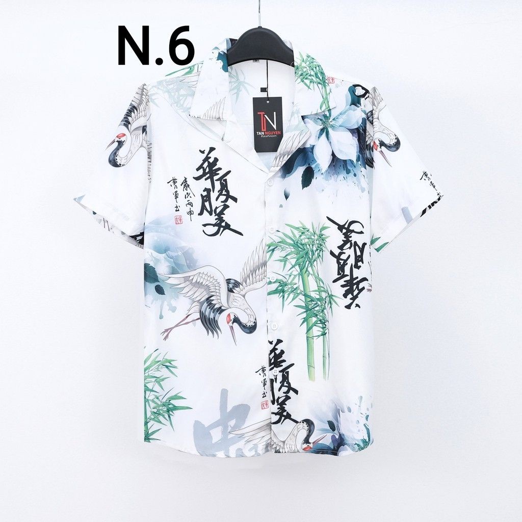 Áo sơ mi nam tenji sm06tj sơ mi nam chất lụa tay ngắn nhiều mẫu mẫu mới cá tính thời trang tenji store 6 (44 - 72KG)