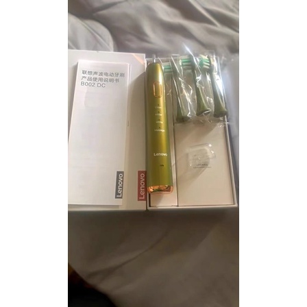 Set 2 Chiếc Bàn Chải Điện Lenovo Tặng Kèm Cap Sạc Và Đầu Bàn Chải - Cáo Đeo Nơ