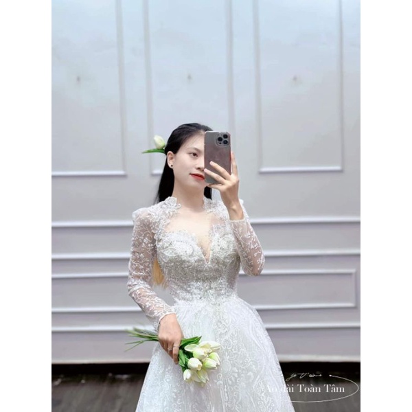 Cho thuê áo dài bưng quả đồng giá 90k không cọc chỉ tính tiền thuê