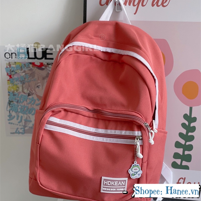 Balo Đi Học Nữ Basic Ulzzang Màu Pastel B09