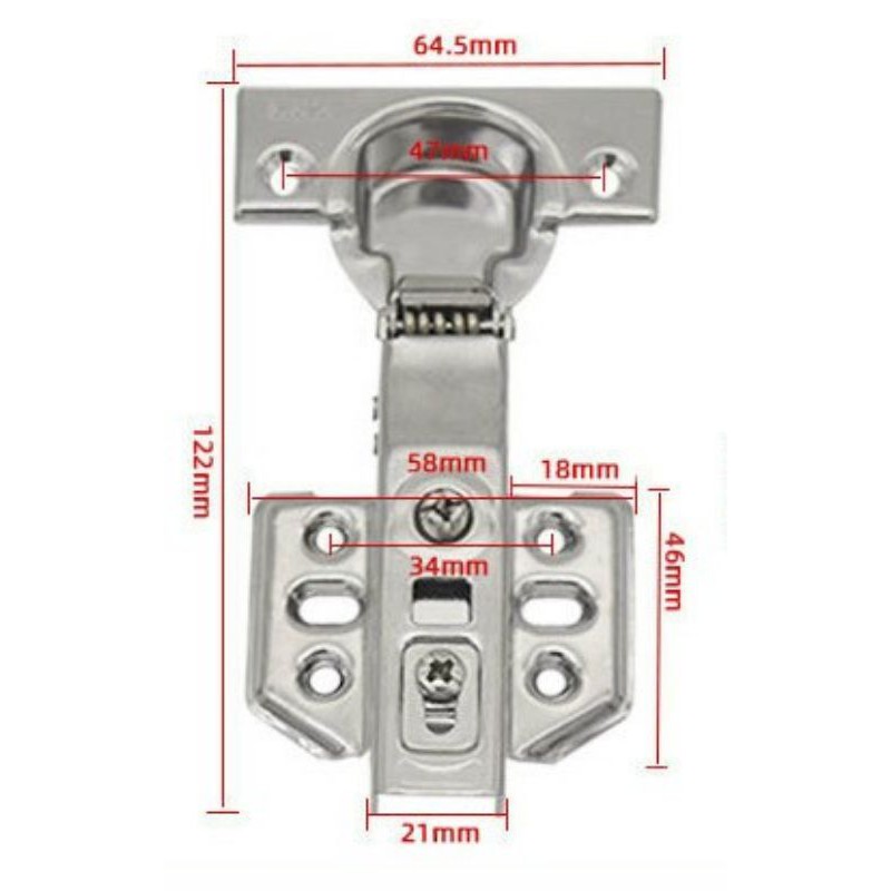 Bản lề giảm chấn Inox 304