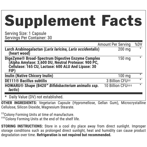 Viên uống Nutrex Lipo6 Probiotic, hỗ trợ giảm mỡ và bổ sung enzyme lợi khuân, hỗ trợ tiêu hóa, 30 viên