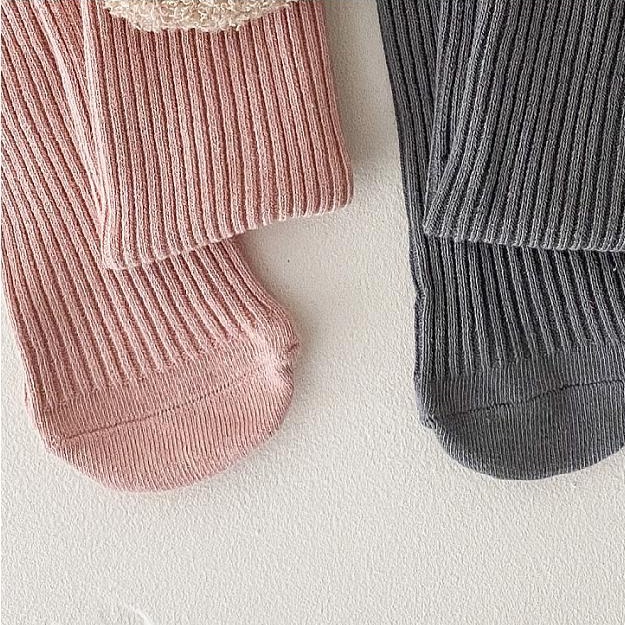 Vớ Cotton Cổ Cao Thời Trang Hàn Quốc Dành Cho Bé Gái